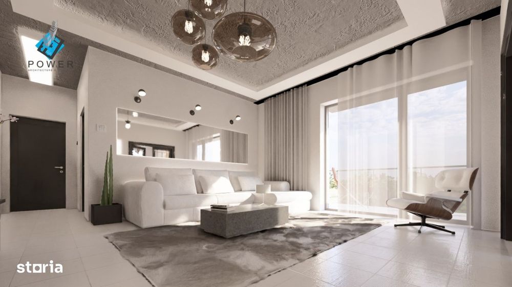 Apartament modern, 3 camere, 73,2 mp utili, open-space - Esso Giroc — fotografia 1
