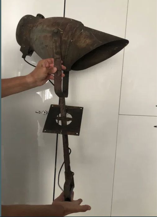 Vintage lampa industriala army, CF mid century