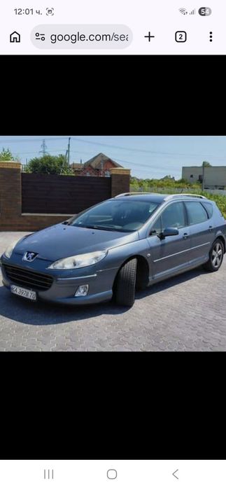 Пежо 407Sw 1.6HD 2005год.или заменям за малко  тракторче с инвентар