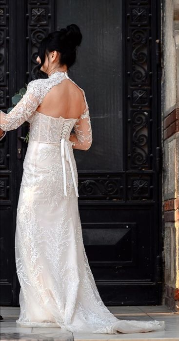 Rochie de mireasă elegantă, tip sirenă