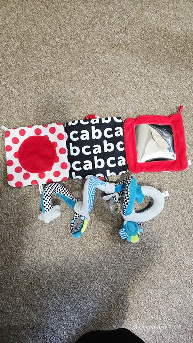 Jucarii bebe Canpol, spirala carut, oglinda