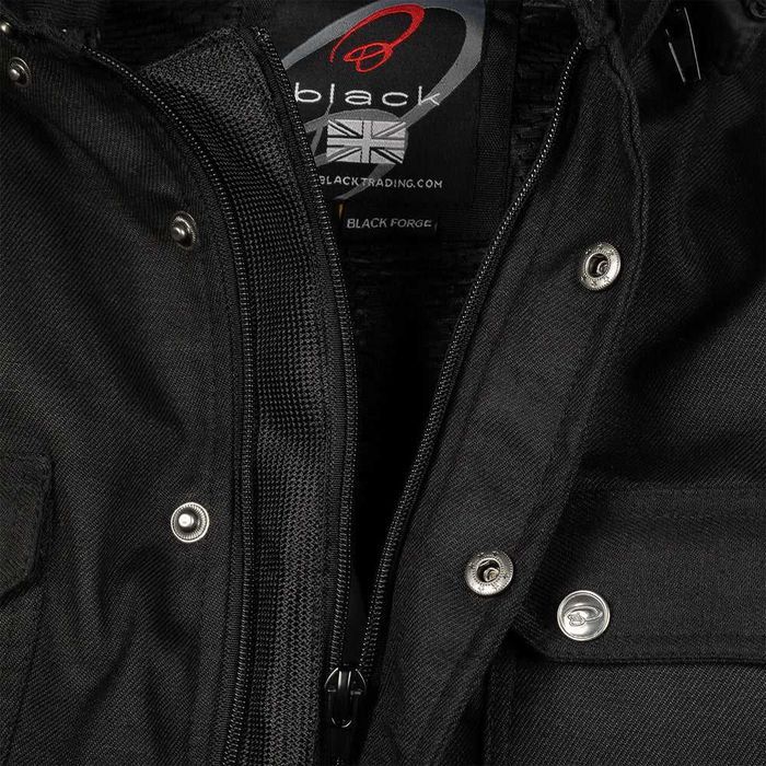 Camasa moto geaca moto cu protectii nivel 2 si rating AA Black Forge