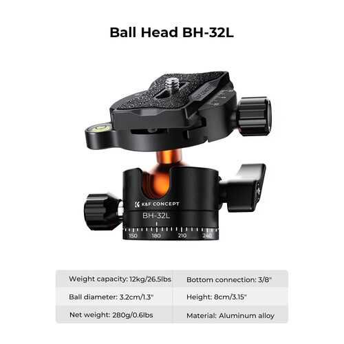 K&F Concept 233см Висококачествен алуминиев статив / трипод / монопод