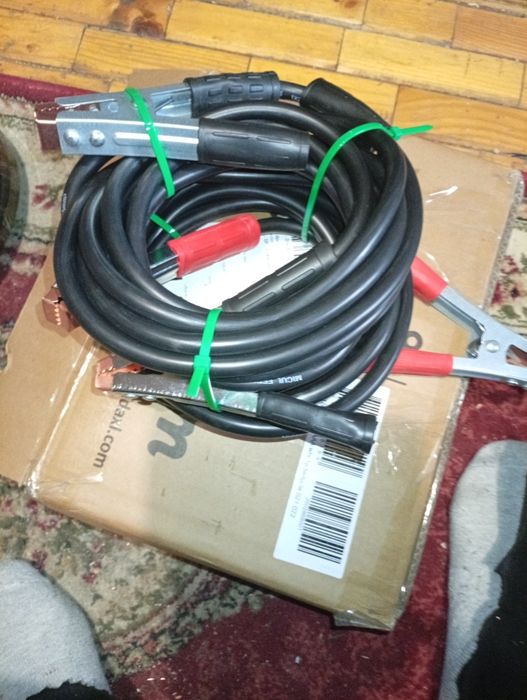 Cabluri de pornire din cablu de sudura miez de 25mm lungi de5fiecare