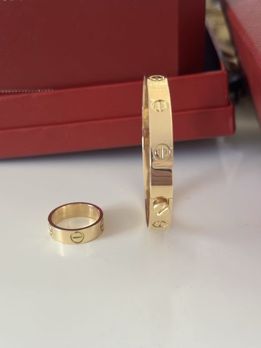 Кольцо Картье Cartier love литое