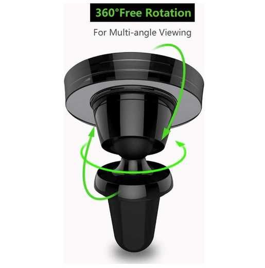 Магнитна стойка за телефон за въздуховода на автомобила.
