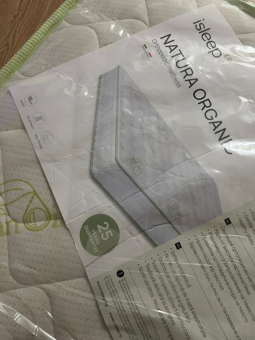 Нов матрак Isleep Natura Organic 90x200