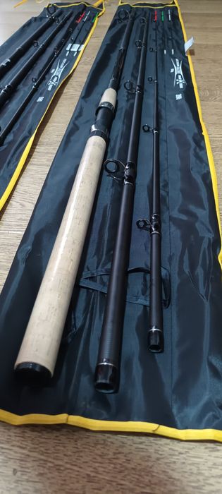 SET 2 Feedere FL FALCONS POWER 3.90 180g + 2 Mulinete FL HP 6000