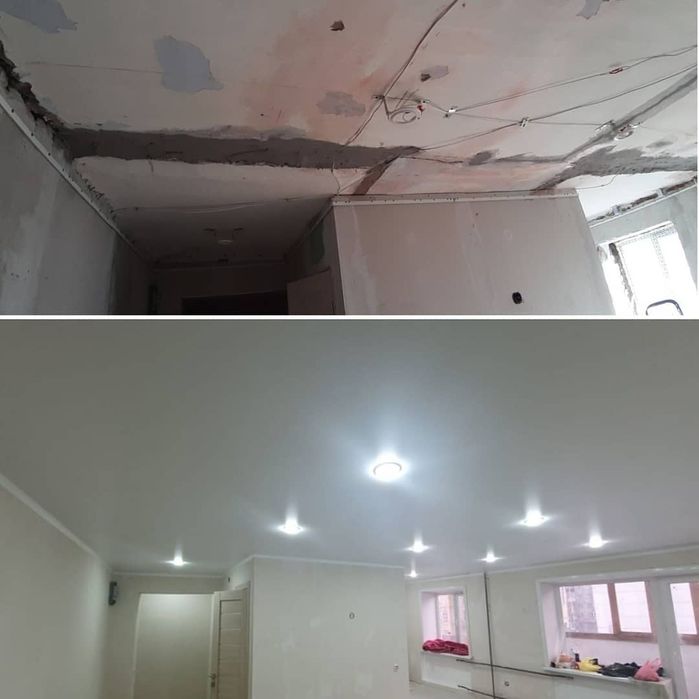 Натяжные потолки.