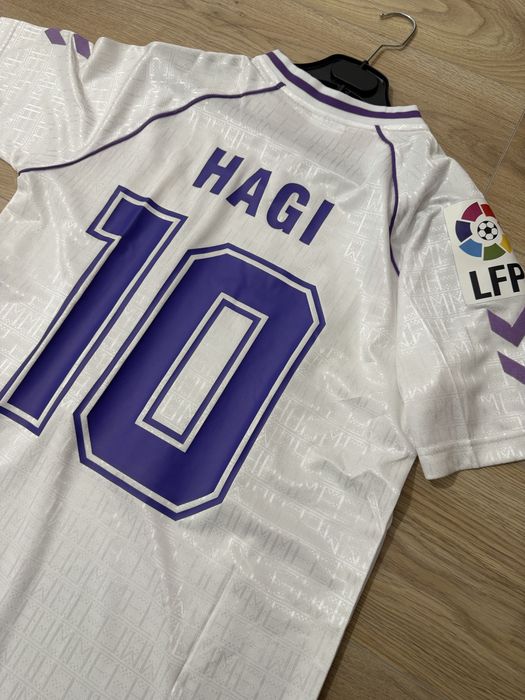Tricou de fotbal Real Madrid Hummel Gica Hagi Gheorghe Hagi 10 marime S nou fara eticheta