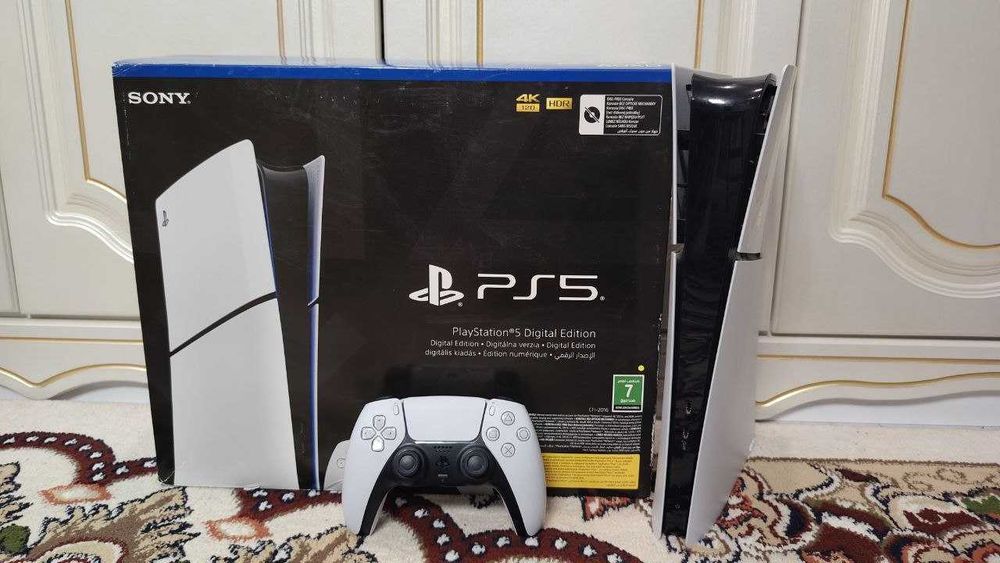 playstation 5 slim 1тб 1 джойстик Топ игры состояние идеальное