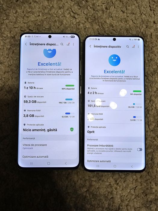 Samsung S21 Ultra 256Gb si S20 Ultra 128Gb
