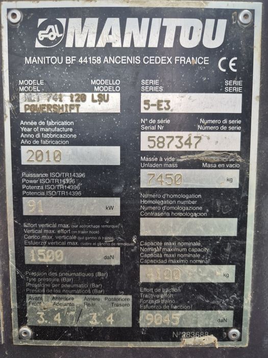 Manitou  MLT 741-120 LSU