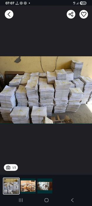 Maklatura oq qog‘oz karton plastik plastmassa metallom