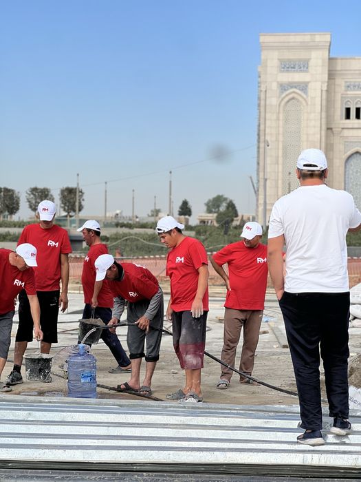 Профессиональная укладка тротуарной плитки-Granit Tosh terish xizmati