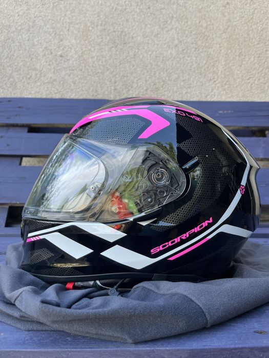 Каска Scorpion EXO-491 KRIPTA pink-black