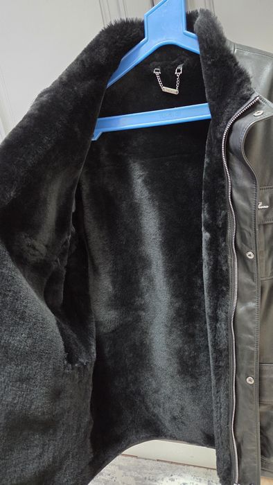 Кожанная куртка зима