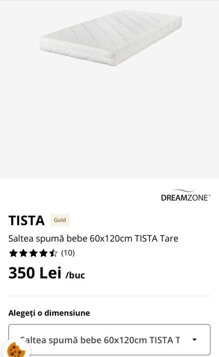 Saltea patut bebelusi 60x120