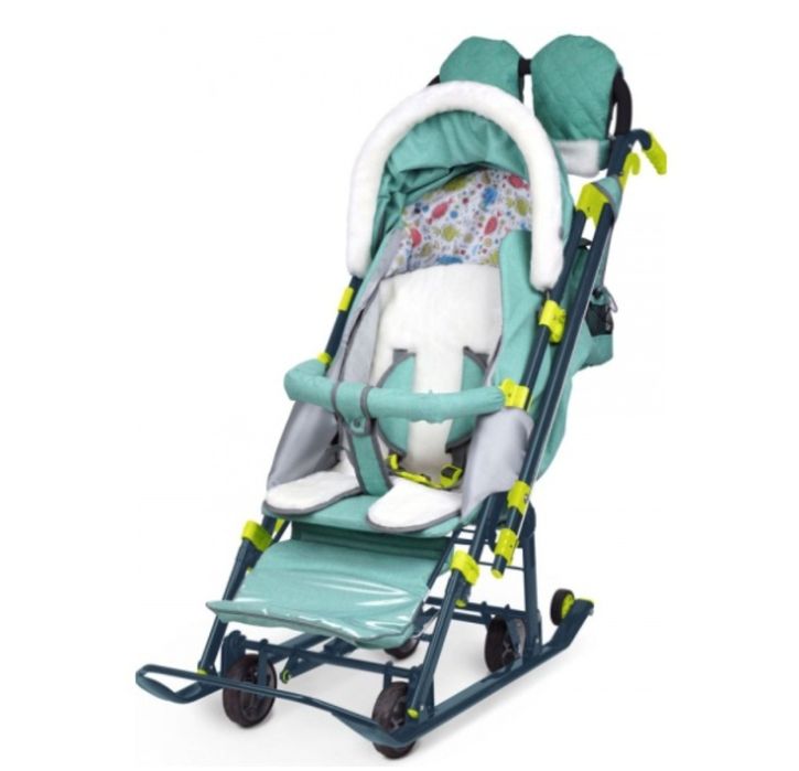 Санки коляска утеплённые Ника 7