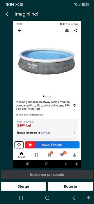 Piscina e luata pe data de 12.07.2024