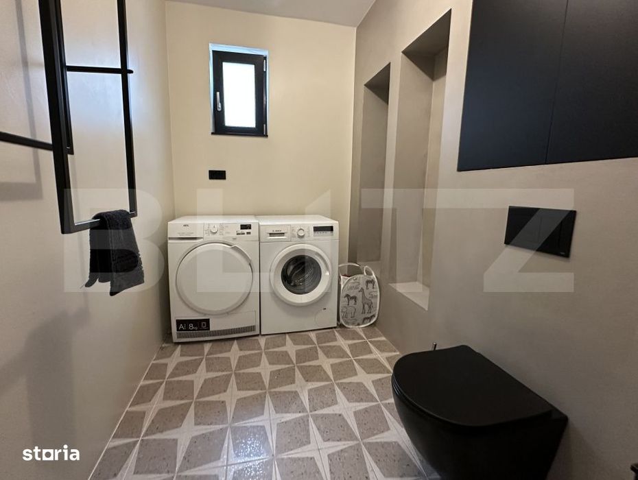 Casa moderna stil industrial, 120 mp utili, zona intrare Baciu - Cluj