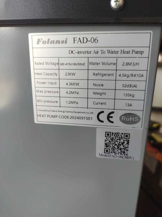 Pompe de caldura monobloc puteri cuprinse intre 5Kw si 23Kw