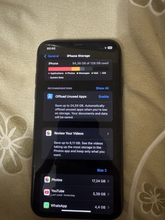 Iphone 11 stare perfecta 128GB 74% stare baterie