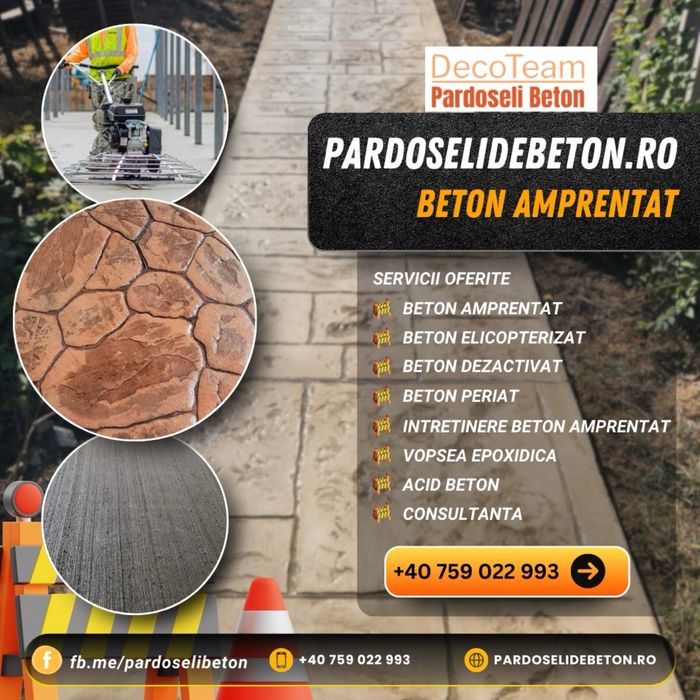 Beton Elicopterizat Beton Periat Beton Dezactivat Beton Amprentat