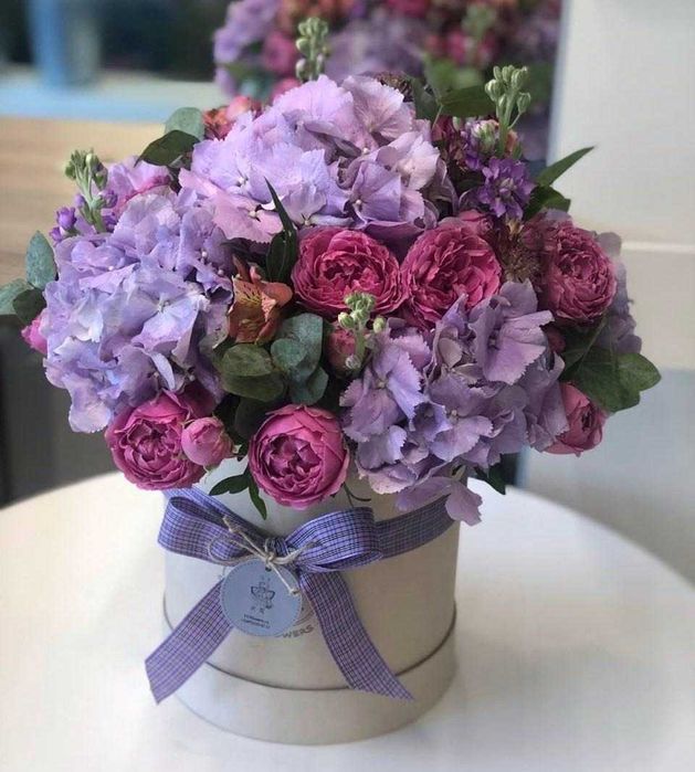 Букеты, Цветы в коробке, Микс букеты