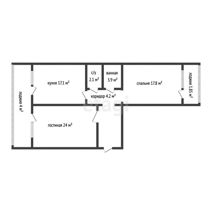 Продажа 2-комнатной квартиры