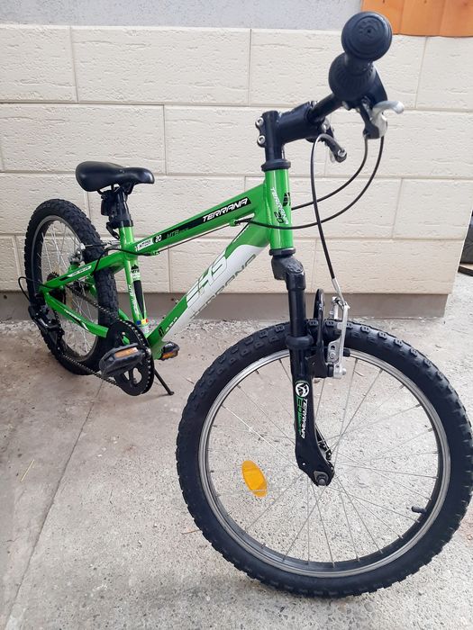 Bicicleta Copii Dhs Terrana cu suspensie fata 2023 - 20 Inch, Negru/Ve