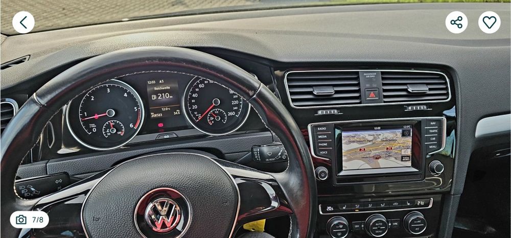 VW Golf 7 CUP 2.0 tdi 150 cp Euro6.limuzina,Variante.