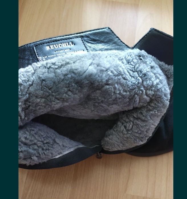 Зимние натуральные полусапожки р36