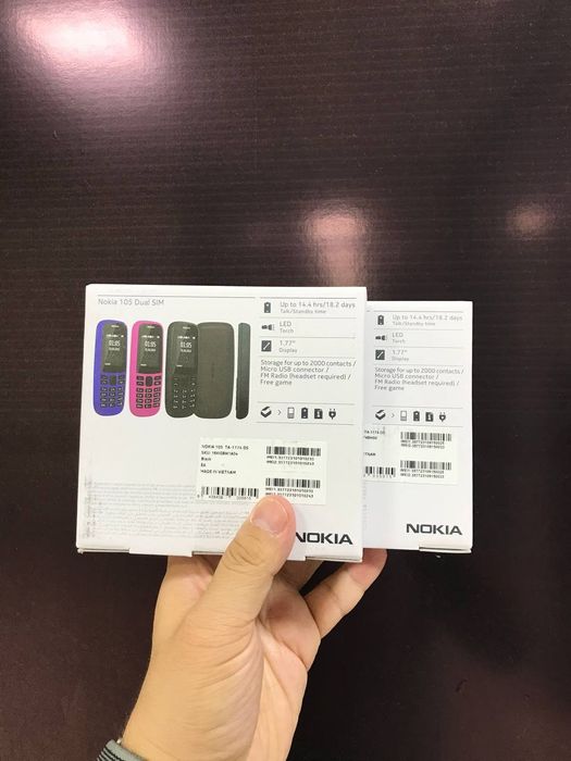 NOKIA 105  YANGI 2 ta simkartali