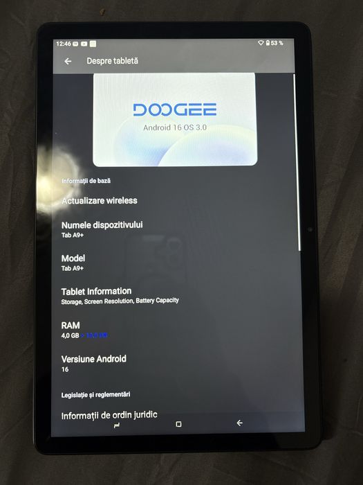 Tableta Extensie Ram 4gb+16 gb