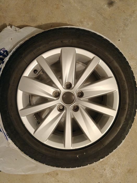 Jante aliaj R16 WV PASSAT VARIANT Originale și anvelope de vara