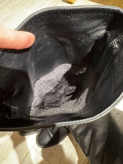 Сапоги кожа, мех 36 размер маломерка