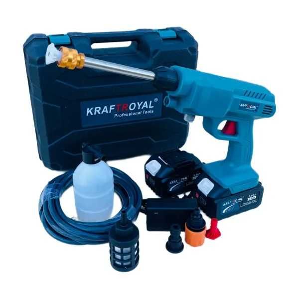 Акумулаторна Водоструйка KraftRoyal 30 Бара, 2 Батерии 36V 8Ah, Куфар