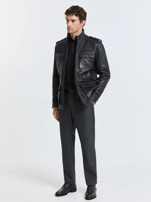 Мужская кожаная куртка