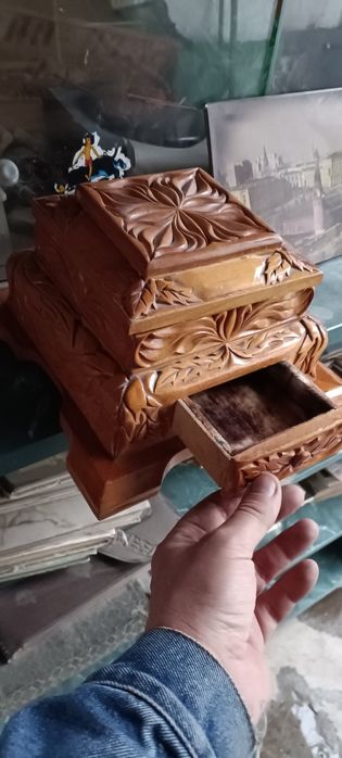 Шкатулка деревянная ручная работа