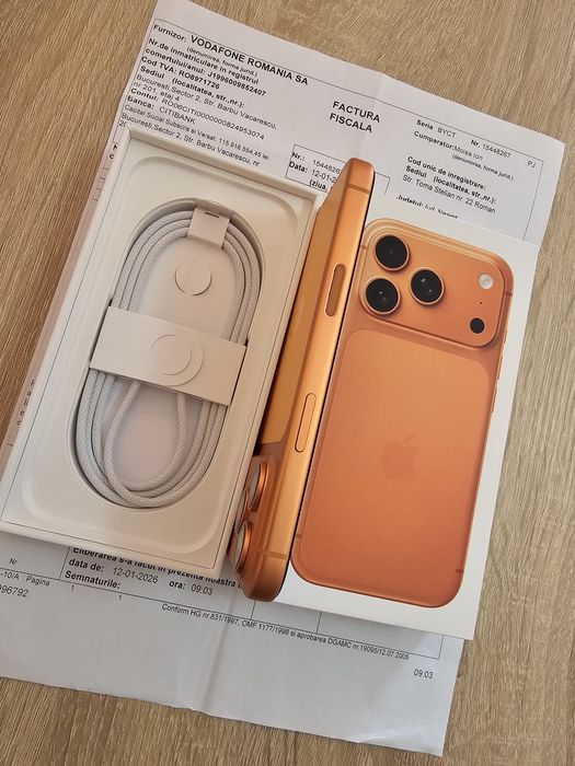 iPhone 17 Pro factura garanție 2028