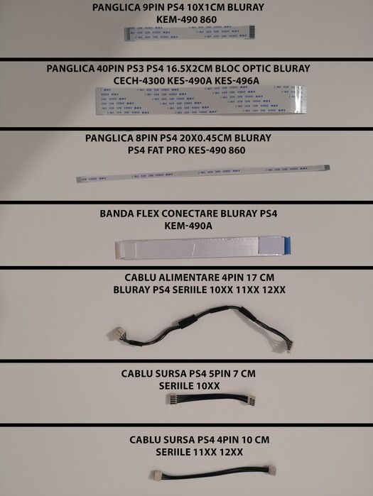NOU Mufa Cablu Panglica Alimentare Bluray Sursa Ps4 4pin CR 5pin AR