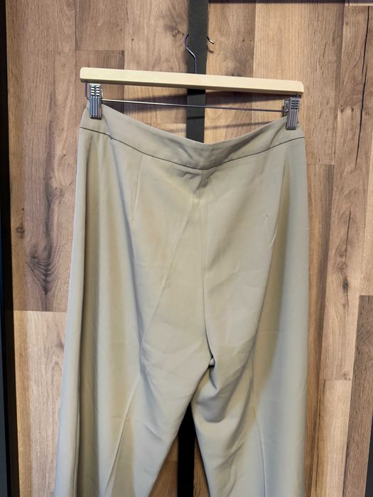 Бежов и черен офис панталони с широк крачол, H&M, 38 номер