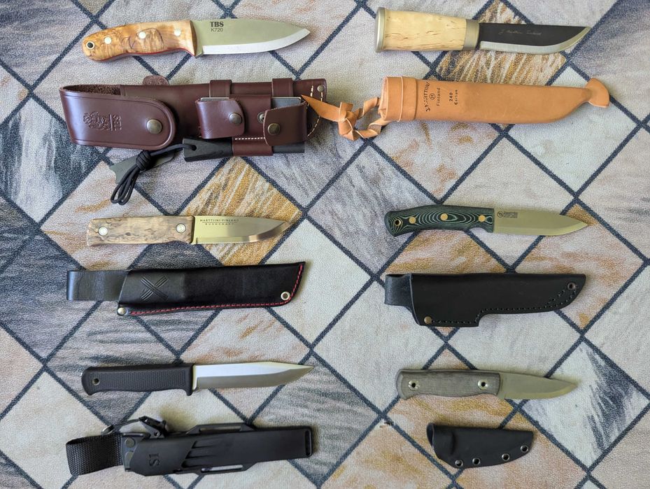 Cuțite bushcraft/ vânătoare/edc