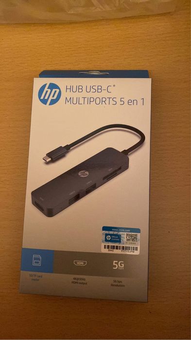 Hp hub usb-c multisport 5 in 1