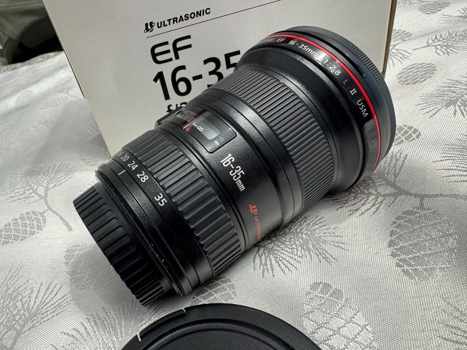 Canon EF 16-35 f2.8L II USM impecabil pachet complet