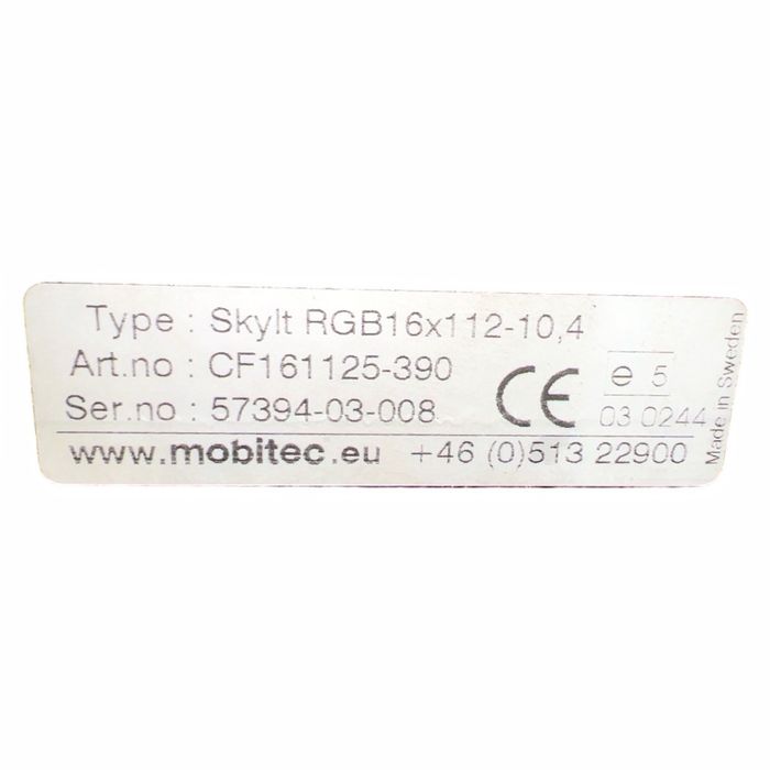 33.28308-6053 Semnul destinației autobuzului, dreapta MOBITEC MAN