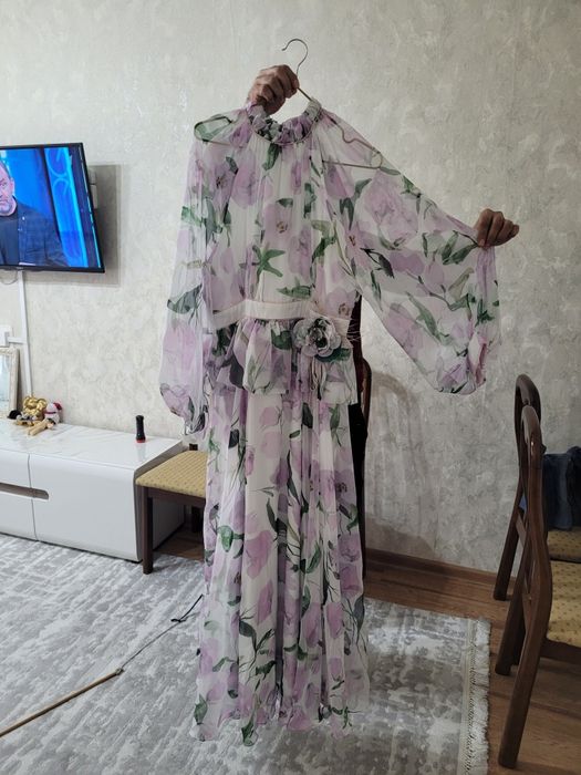 Вечернее длинное платье