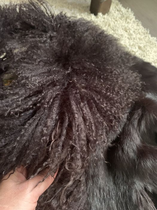 шубка коричневая