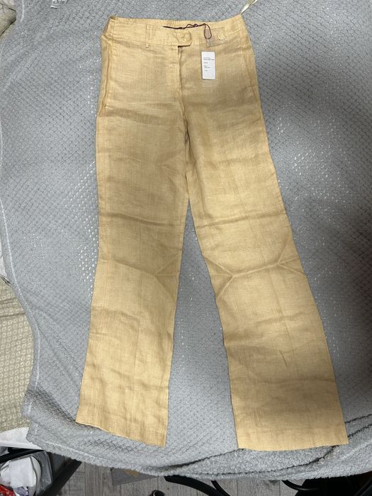 брюки клеш 100% лен